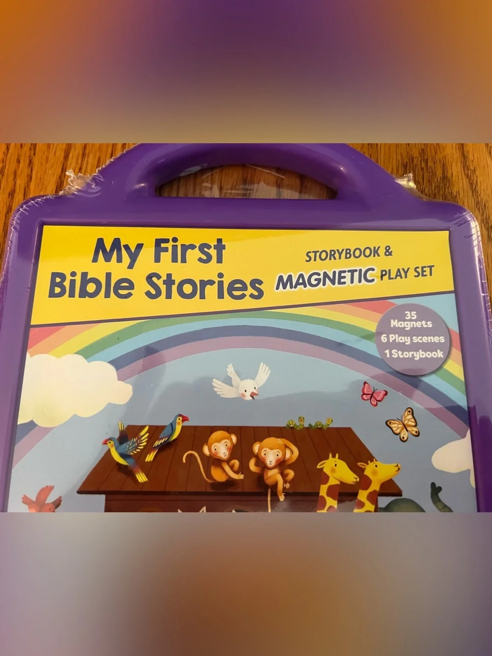 My First Bible Stories Magnetic Playset - Purple Carry Case